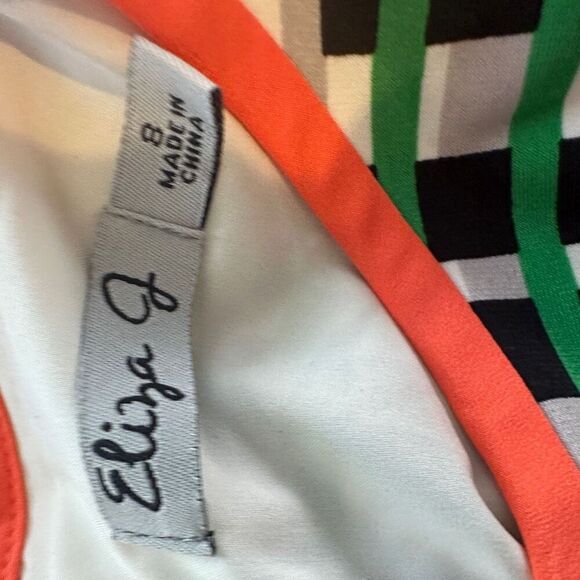 Eliza J colorful slip dress- size 8 - Picture 6 of 8